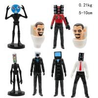 ราคา Ready Stock Skibidi Toilet Figure Set Camera Man Figure TV Man Speaker Man Model Cameraman Action Figures Decorations PVC Doll Toy (20240073059)
