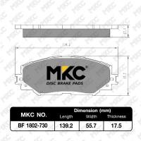 ราคา ผ้าเบรคหน้า หลัง TOYOTA ALTIS โตโยต้า อัลติส ทุกรุ่น ปี 2001 2018 ผ้าเบรค MKC (12775819732)