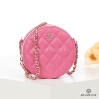 ราคา CHANEL ROUND CLUTCH WITH CHAIN 4 5 PINK CAVIAR GHW (18709854271)