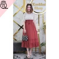 ราคา Nabee queeny ชุดเดรสสวย แม็กซี่เดรส เดรสออกงาน เดรสขนมชั้น เดรสฟรีไซส์ ทรงสวย พร้อมส่งทุกสี งานป้าย kookkai (16789008824)