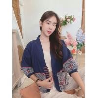 ราคา เสื้อคลุมแขนยาวบอลลูน ผ้าฝ้ายชินมัย คอจีน เสื้อคลุม (14194674336)