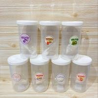 ราคา กระปุกใส่อาหาร ใส่ผงชา กระปุกพลาสติกอย่างดีมี มอก แถมฟรีสติกเกอร์ชื่อผงชาสำหรับติดกระปุก (16888612810)