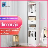 ราคา PTPชั้นหนังสือ ตู้หนังสือไม้ ชั้นเก็บของ ตู้โชว์ ประกอบง่าย ตู้วางหนังสือ ชั้นวางหนังสือพร้อมตู้ชั้นวางของ ชั้นวางของ (17029715856)