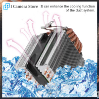 ราคา คอมพิวเตอร์ CPU พัดลมคูลเลอร์ระบายความร้อน 6 Heatpipe สำหรับ Intel LGA 1156 1155 1150 775 (11039374575)