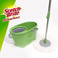 ราคา Scotch Brite สก๊อตช์ ไบรต์ ชุดถังปั่น รุ่น อีโค่ Scotch brite Eco Spin Bucket With Microfiber Mop (8892364182)