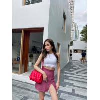 ราคา Rose mini skirt กระโปรงผ้าชาแนลทรงเอ ผ่าหน้าสูง (7799111519)