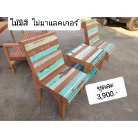 ราคา เฟอร์นิเจอร์วินเทจ 3ตัว ชุด ชุดโต๊ะไม้จริง เก้าอี้ไม้จริง เฟอร์นิเจอร์ไม้เนื้อแข็ง โต๊ะสนามทำจากไม้จริงทั้งชุดใช้งานกลางแจ้งได้ดี (19420825964)