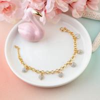 ราคา พร้อมส่ง สร้อยข้อมืออิตาลี18K สร้อยข้อมือสีทอง18K สร้อยข้อมือเกาหลีทอง24K (18009619569)