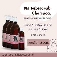 ราคา MJ Hibiscrub แชมพูอาบน้ำสุนัขและแมว ขนาด 1000 ml 3 ขวด แถมฟรี ขนาด 250 ml 1 ขวด (20475066010)