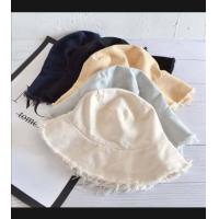 ราคา หมวก หมวกบักเก็ต หมวกชายรุ่ย หมวกแฟชั่น แต่งขอบ Bucket สไตล์ญี่ปุ่น พร้อมส่ง (19860586878)