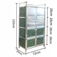 ราคา 2ชั้นตู้อลูมิเนียมอัลลอยด์ ตู้ ตู้ติดผนังห้องครัว ตู้ดาปูร์ อลูมิเนียมตู้ ตู้ครัวตู้กับข้าว ตู้ข้าว locker (13265153237)