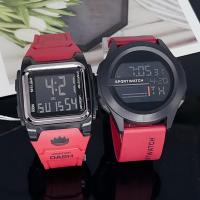 ราคา นาฬิกาข้อมมือ SPORTWEI กันน้ำ ดิจิตอลคู่รัก ไฟ จับเวลาตั้งปลุก (20253143629)