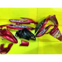 ราคา 0ชุดสี Click 110 รุ่นคาร์บูร สีแดงแก้ว เกรดA พร้อมติดลายเคลือบเงาแท้ (14588683372)