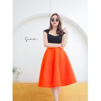 ราคา กระโปรงผ้าโฟมทรงบานพริ้ว ยาว27 นิ้ว เอวยืด 25 34 นิ้ว ซิปข้าง ผ้าโฟมหนา freesize (20489193492)