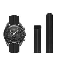 ราคา 2023 Original ஐ Tali untuk Omega X Swatch bersama MoonSwatch gelang jam tangan gesper magnetik silikon lunak gelang jam tangan pria wanita bulan merkuri Mars 20mm (20142938648)