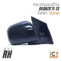 ราคา MADE IN TAIWAN กระจกมองข้าง Toyota Avanza11 13 ไฟฟ้า 5สาย หลังดำ (9228624601)