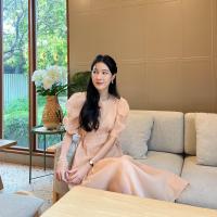 ราคา Lady Olivia Dress ผ้าชีฟองแก้วเบาๆพองๆน่ารัก ชายกระโปรงต่อชั้นระบาย แขนพองดึงรูด ซับด้านในนิ่มไม่คัน (20354427441)