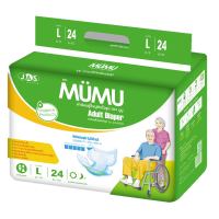 ราคา MUMU มูมู่ ผ้าอ้อมผู้ใหญ่ มูมู่ ขนาดใหญ่พิเศษ24ชิ้น Size L (7976755443)