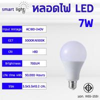 ราคา หลอดไฟปิงปอง LED ขั้วE27 ใช้ไฟฟ้า220V สว่างนวลตา 5W 7W 9W 12W 15W 18W 22W แสงขาว เเสงวอร์มไวท์ T8 (20576148249)