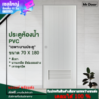 ราคา ขนาด 70 X 180ประตูห้องน้ำ ประตูPVC ประตูพีวีซี ประตูมีช่องลมล่างพีวีซี เจาะลูกบิด สีเทา เฉพาะบานประตู มีสินค้าพร้อมส่ง (16468103026)
