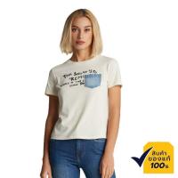 ราคา Mc Jeans เสื้อยืดผู้หญิง แขนสั้น สีครีม MTSZ582 (20730534223)