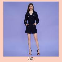 ราคา asv aw23 Collins Shorts กางเเกงผู้หญิง ขาสั้น เอวสูง แต่งพับกระเป๋าหน้า แต่งกระดุมทอง (20697123407)