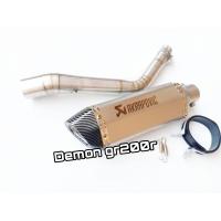 ราคา ท่อสลิปออน Demon gr200r Slip On GPX Demon Gr200R อาคาโพวิค 14นิ้ว เงินปากเคฟล่า (8544251382)