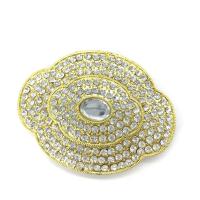 ราคา Vintage Jewelry หัวเข็มขัด เข็มขัดสีทอง สำหรับชุดไทยนางสาว เพชรรอบหัวเข็มขัด (19491919925)