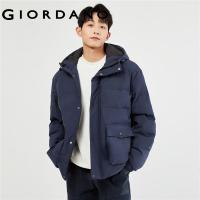 ราคา GIORDANO Men Jackets Cargo Big Pockets Padded Jackets Windproof Zip Front Simple Fashion Casual Warm Hooded Jackets 01073673 (20680558631)