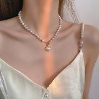 ราคา โช้คเกอร์แฟชั่นเกาหลีสร้อยคอลูกปัดมุกเทียมสามแถวหรูหรา (18143640334)