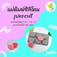 ราคา แม่พิมพ์สบู่ แม่พิมพ์ขนม ซิลิโคน รูปทรงวงรี 6ช่อง 100กรัม คละสี PM M100 009 (5947848793)
