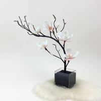 ราคา แจกันดอกไม้ประดิษฐ์ ดอกแมกโนเลียญี่ปุ่นพร้อมแจกัน ดอกไม้ปลอมตกแต่งบ้าน (19903257284)