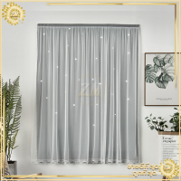 ราคา ม่านทึบแสง ผ้าม่าน ม่านโปร่งแสง ผ้าม่าน 2 ชั้น ผ้าม่านกันแสง ผ้าม่านหน้าต่าง ม่านหน้าต่าง ผ้าม่านทึบแสง ผ้าม่านสำเร็จรูป ลายดาว (10579014124)