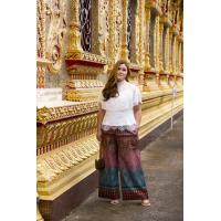 ราคา TR09 กางเกงลายไทย 5 สี เสื้อผ้าพลัสไซส์ Plussize fashion ชุดคนอ้วน แฟชั่นสาวอวบ (20720643053)