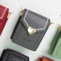 ราคา กระเป๋าสะพายข้าง Forever Young ทรงถังมินิ 7 นิ้ว หน้าอะไหล่หัวใจ ขนาดกะทัดรัด 790 (5582178735)