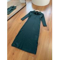 ราคา ใหม่ Uniqlo ห้องลองเสื้อ U Home ชุดเดรสโปโลผู้หญิงเข้ารูปแขนยาว7นาทีชุดเดรสแบบแยกข้างปลูกฝังศีลธรรมชุดเดรสชิ้นเดียว (18481400148)