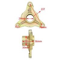 ราคา 23T Spline 4 6 สตั๊ด 3 หลุมรถเพลาเมาท์ยึดฮับพอดี 50cc 125cc150cc250cc 4 ล้อปิดถนนจักรยาน ATV Buggy (19402637369)