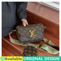 ราคา LV 2ใน1กระเป๋าสำหรับผู้หญิงขายเกาหลีแฟชั่นพิมพ์กระเป๋า LV Mahjong กระเป๋าสะพายไหล่กระเป๋ากระเป๋าถือโทรศัพท์มือถือกระเป๋าโทรศัพท์กระเป๋าสตางค์ Cylindrical กระเป๋า Beg (7770051898)