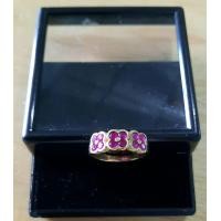 ราคา แหวนพลอยทองเหลือง แหวนทองเหลืองประดับพลอยลายดอกไม้ BR 29 (15682382333)