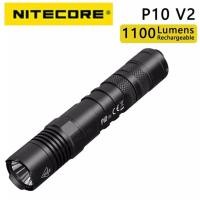 ราคา พร้อมส่ง แท้100 Nitecore P10 V2 Cree XP L2 V6 1100 LumensไฟฉายLEDไฟฉาย (5902854192)