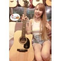 ราคา Mantic กีต้าร์โปร่งไฟฟ้า รุ่น AG 1CE สีไม้ พร้อมของแถม ครบเซ็ต (101058380)