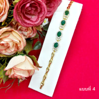 ราคา สร้อยข้อมือพลอยสีนพเก้า ตัวเรือนสีทอง ความยาว 7 นิ้ว ชุบทอง ทองไมครอน ทำจากทองเหลือง รูปถ่ายจากสินค้าจริง (14450853119)