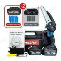 ราคา MAKITA เลื่อยไฟฟ้า 4 6นิ้ว เลื่อยยนต์ตัดไม้ เลื่อยไฟฟ้าไร้สาย149Vเลื่อยโซ่ไฟฟ้า เลื่อยไฟฟ้าแบต เลื่อยยนต์ตัดไม้ เลื่อยไฟฟ้า Cordless Chainsaw (20682501295)