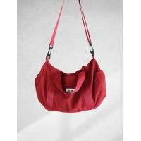 ราคา Duffle Bag กระเป๋าผ้าแคนวาส สีแดงเลือดหมู วินเทจ ทรงกระบอก ทรงหมอน (20642246259)