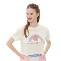ราคา Body Glove Womens COLOR BLOCK RAINBOW CROP TOP เสื้อยืดครอปแขนสั้น ผู้หญิง (20729388473)