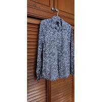 ราคา เสื้อเชิ้ตแขนยาว H M สีดำทรง slim fit ไซส์ S เสื้อมือสองคุณภาพดี (20759913466)