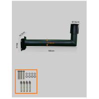 ราคา MODI ขาเหล็กยึดไฟถนนโซล่าเซลล์ ความยาว 50 ซม 120ซม 150ซม พร้อมชุดน๊อต โคมไฟพลังงานแสงอาทิตย์ ไฟโซล่าเซลล์ ส่องป้ายโฆษณา ไฟโซล่าเซลล์ (20774680531)