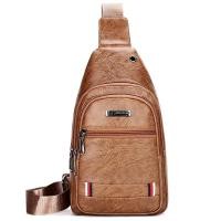 ราคา P212 ใหม่ผู้ชายกระเป๋าหนังหน้าอกแฟชั่นกระเป๋า messenger ธุรกิจกลางแจ้งกระเป๋าสะพายไหล่สบาย ๆ (14645387948)