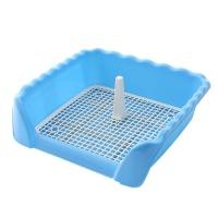 ราคา พร้อมส่ง PetyPet P18 ห้องน้ำหมาขอบสี่เหลี่ยม ห้องน้ำสุนัข ถาดฉี่สุนัข มีเสาถอดได้ มีตะแกรงรองถาด GNP2สี (20235871225)