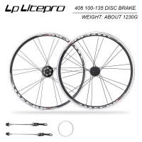 ราคา Litepro ชุดล้อจักรยานพับได้ M100 406 451 20นิ้วขอบล้อจักรยาน V เบรค74 130มม ด้านหน้า16H หลัง20H 100ดิสก์เบรกหน้า 135มม ด้านหน้า20H หลัง20H อะลูมินัมอัลลอยสำหรับ7 8 9 10 11ความเร็วหนึ่งคู่ (11705975245